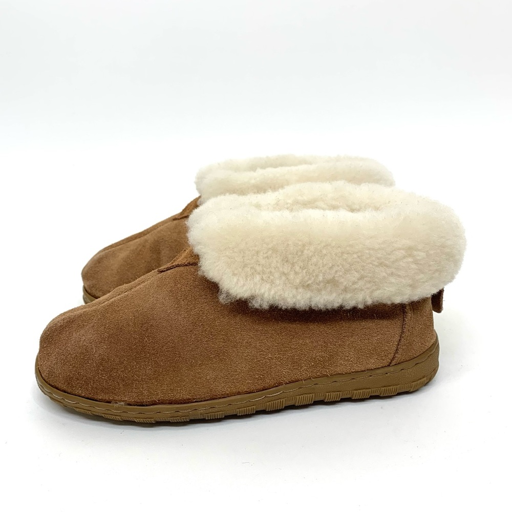 Cloud Nine Sheepskin Ankle Boot With Shearling Trim Chestnut Brown Ladies Size 5